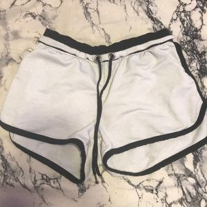 black and white dolphin shorts